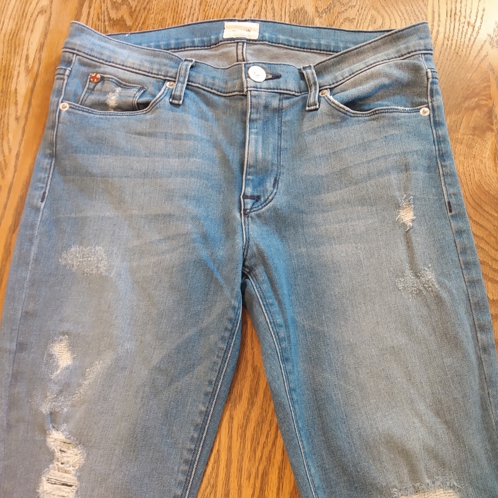 Hudson Jeans, Nico Super Skinny Jeans Blue Size 28 Mid Rise Distressed Denim